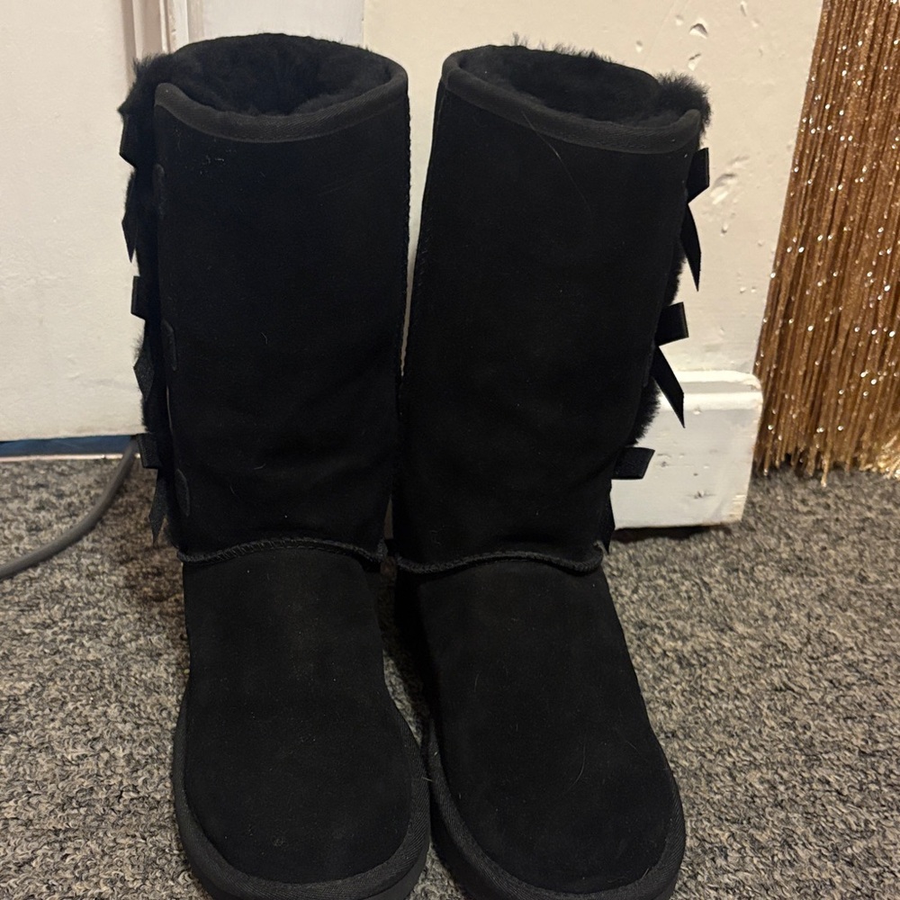 Koolaburra Black Suede Winter Boots